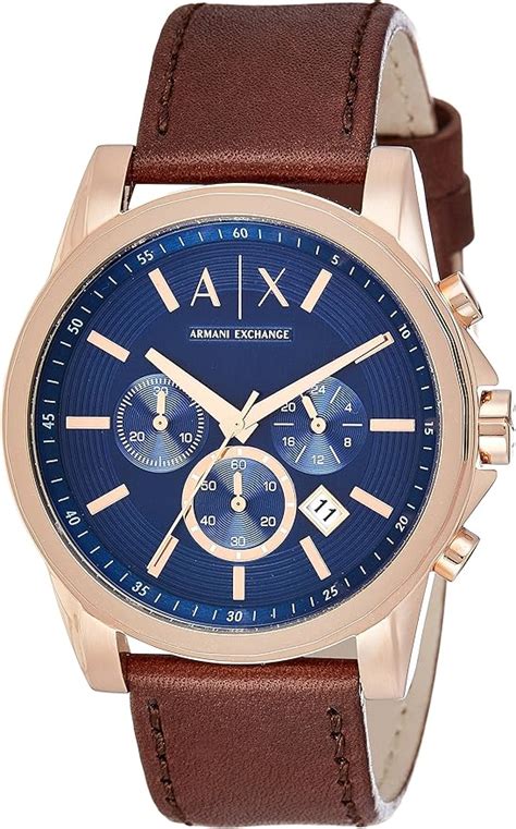 armani exchange relojes piel|armani exchange men's watches.